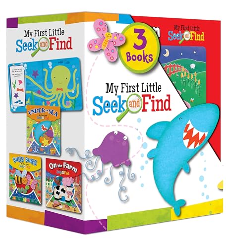 My First Little Seek and Find 3 Book Set (Under the Sea/Busy Bugs/On the Farm)