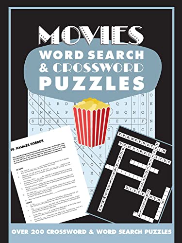 Movies Word Search and Crossword Puzzles: Over 200 Crossword & Word Search Puzzles