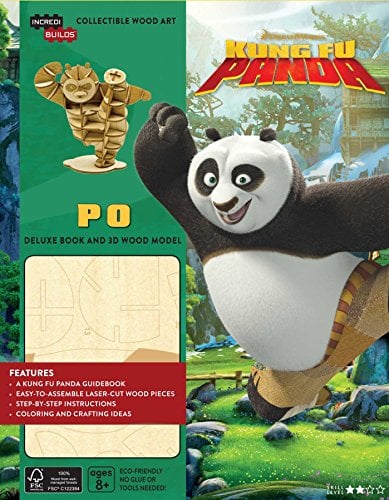 Inside the World of Po and the Furious Five Deluxe Book and 3D Wood Model (IncrediBuilds, Kung Fu Panda)