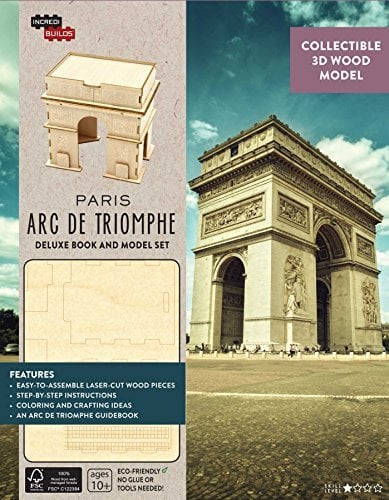 Paris Arc De Triomphe Deluxe Book and Model Set (IncrediBuilds)