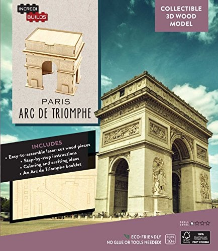 Paris Arc De Triomphe Collectible 3D Wood Model (IncrediBuilds)