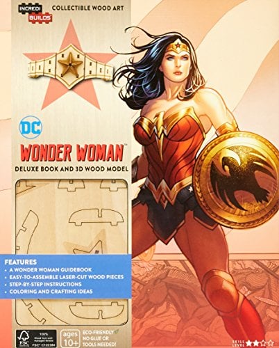 Wonder Woman Deluxe Book and Model Set (IncrediBuilds)