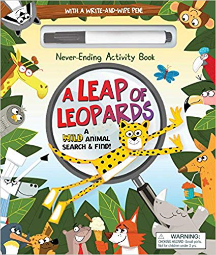 A Leap of Leopards: A Wild Animal Search & Find (Never-Ending Write-and-Wipe Clean Activity Book)