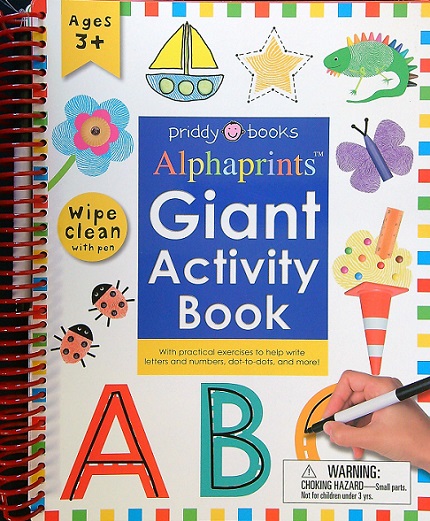 Alphaprints Giant Activity Book (Wipe-Clean with Pen)