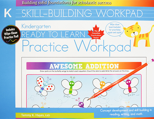 Kindergarten Skill Building Practice Workpad (Ready to Learn, Canadian Curriculum Series)
