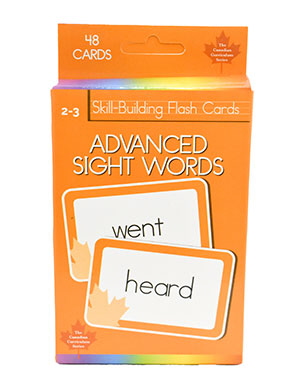Advanced Sight Words: 48 Skill-Building Flash Cards (Canadian Curriculum Series)