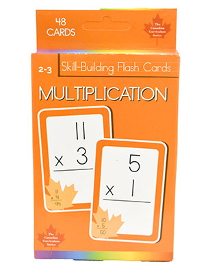 Multiplication Skill Building Flash Cards (Grade 2-3, Canadian Curriculum Series)