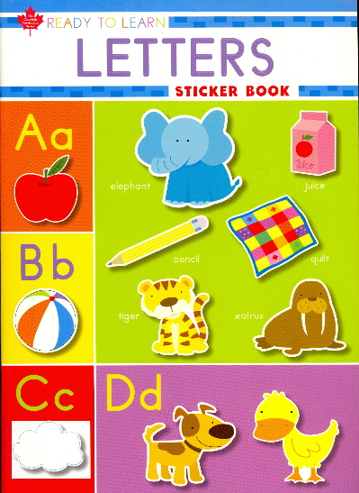 Letters Sticker Book (Ready to Learn, Canadian Curriculum Series)