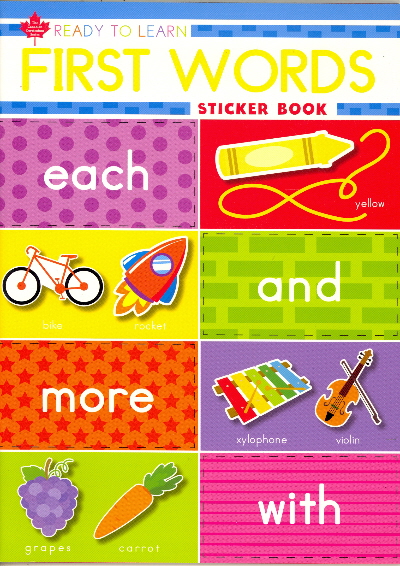 First Words Sticker Book (Ready to Learn, Canadian Curriculum Series)