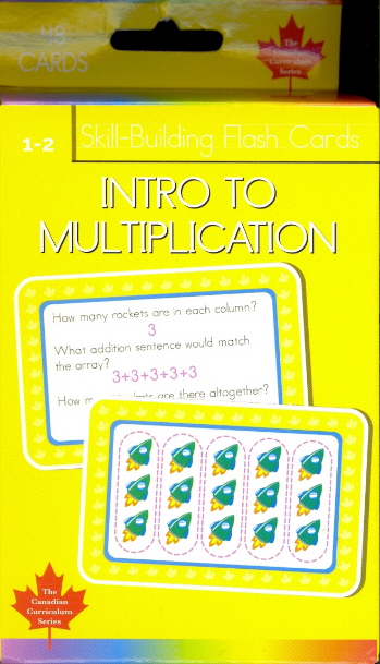 Intro to Multiplication Skill-Building Flash Cards (Canadian Curriculum Press, Grade 1-2)