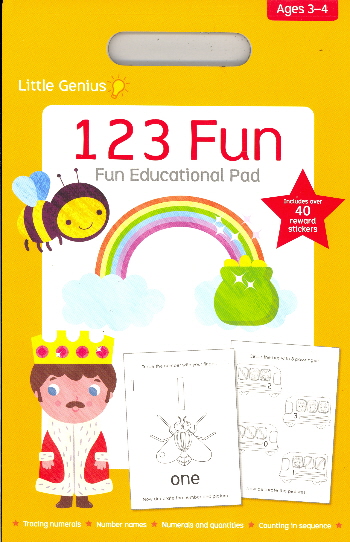 123 Fun Educational Pad (Little Genius, Ages 3-4)