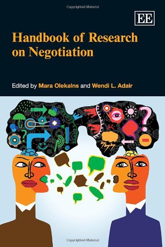 Handbook of Research on Negotiation (Research Handbooks in Business and Management Series)
