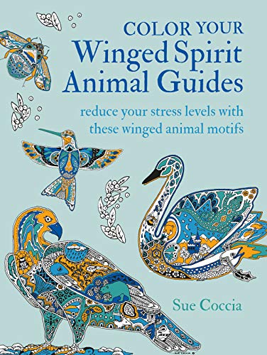 Color Your Winged Spirit Animal Guides: Reduce Your Stress Levels with these Winged Animal Motifs