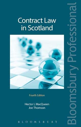 Contract Law In Scotland (Fourth Edition)