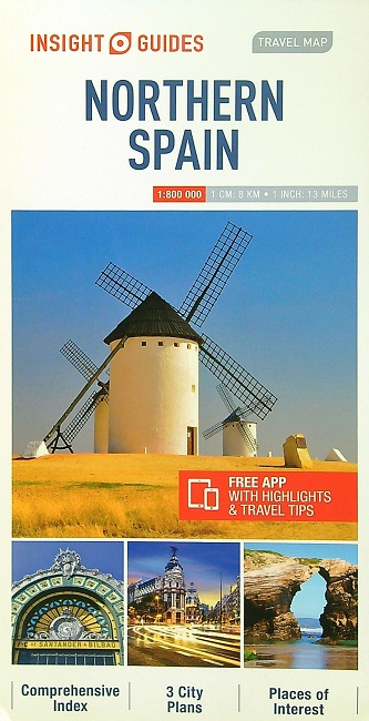 Northern Spain Travel Map (Insight Guides)
