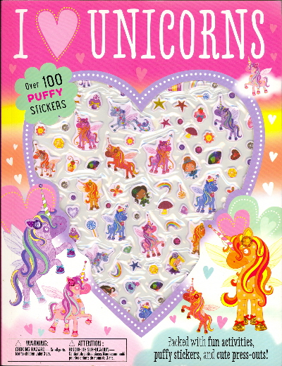 I Love Unicorns (Puffy Stickers)