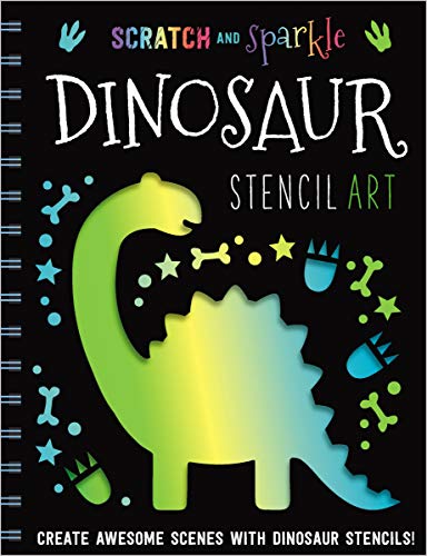 Dinosaur Stencil Art (Scratch and Sparkle)
