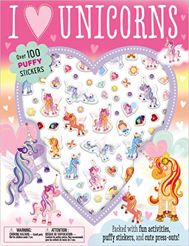 I Love Unicorns Activiy Book (with Puffy Stickers)