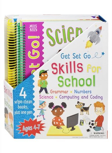 Get Set Go Skills for School (Set of 4 Wipe Clean Books with Pen)