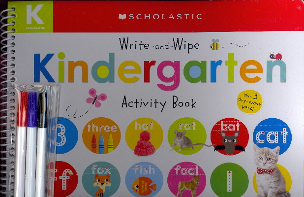 Write-and-Wipe Kindergarten Activity Book