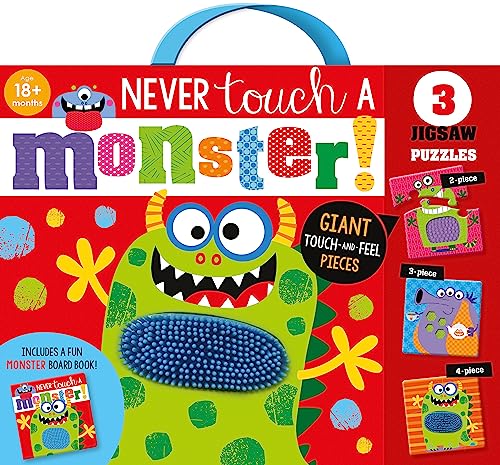 Never Touch a Monster! Giant Touch-and-Feel Jigsaw Puzzles