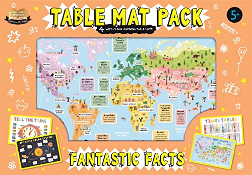 Fantastic Facts Table Mat Pack: 4 Wipe-Clean Learning Table Mats (Help With Homework)