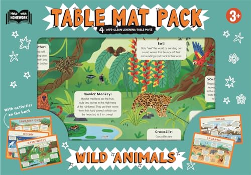 Wild Animals Table Mat Pack