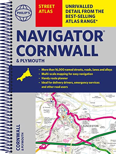 Cornwall & Plymouth Street Atlas (Philip's Navigator)