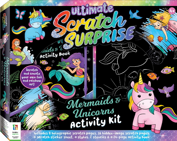 Ultimate Scratch Surprise Kit: Mermaids & Unicorns