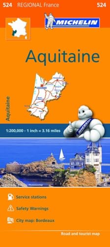 Aquitaine Road and Tourist Map (524 Regional France)