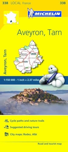 Aveyron, Tarn Road and Tourist Map (338 Local France)