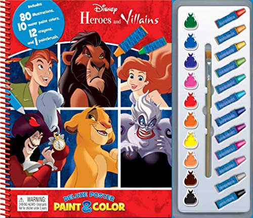Disney Heroes & Villains Deluxe Poster Paint & Color