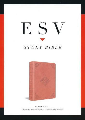 ESV, Personal Size Study Bible (TruTone, Blush Rose, Fleur-de-lis Design)