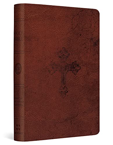 ESV, Compact, Holy Bible (TruTone, Walnut, Weathered Cross Design)